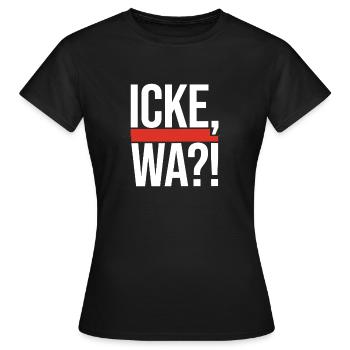 Icke Wa Berlin Berlinerisch Dialekt Spruch Design - Frauen T-Shirt - Schwarz - Vorne - AI Model Female 172 dark (172cm)