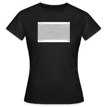 Fließende Konturen Linienkunst - Frauen T-Shirt - Schwarz - Vorne - AI Model Female 172 dark (172cm)