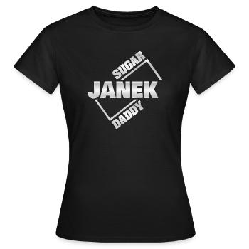 Janek d’argent - T-shirt Femme - noir - Devant - AI Model Female 172 dark (172cm)
