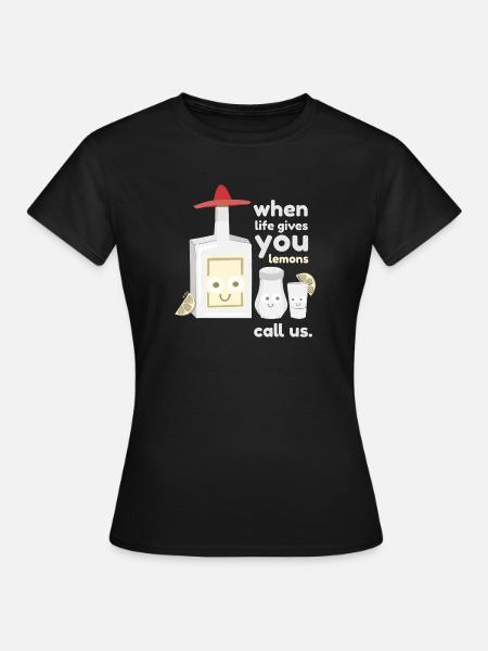 tequilla trio. drôlig. - Frauen T-Shirt - Schwarz