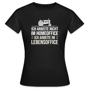  Ich Arbeite Nicht Im Homeoffice Ich Arbeite Im - Frauen T-Shirt - Schwarz - Vorne - AI Model Female 172 dark (172cm)