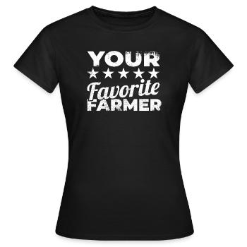 Lieblings Landwirt - Frauen T-Shirt - Schwarz - Vorne - AI Model Female 172 dark (172cm)