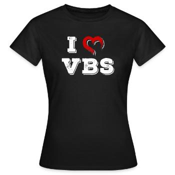 J’adore l’école biblique de vacances VBS - T-shirt Femme - noir - Devant - AI Model Female 172 dark (172cm)
