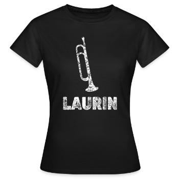 Cadeau pour Laurin - T-shirt Femme - noir - Devant - AI Model Female 172 dark (172cm)