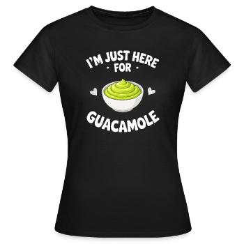 Guacamole Avocado Guac Dip Geschenk - Frauen T-Shirt - Schwarz - Vorne - AI Model Female 172 dark (172cm)