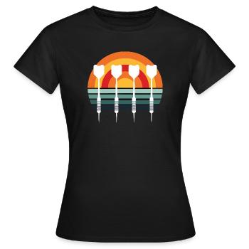 Dart - Frauen T-Shirt - Schwarz - Vorne - AI Model Female 172 dark (172cm)
