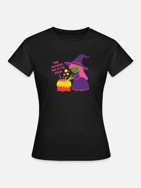 Les réponses sont dans la soupe - T-shirt Femme - noir