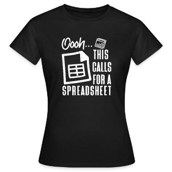 Oh, ça mérite un tableau - T-shirt Femme - noir - Devant - AI Model Female 172 dark (172cm)