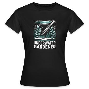 Underwater Gardener Aquascaping Traum - Frauen T-Shirt - Schwarz - Vorne - AI Model Female 172 dark (172cm)