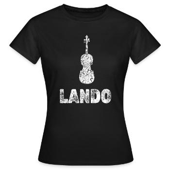 Gift for Lando - Women's T-Shirt - black - Front - AI Model Female 172 dark (172cm)