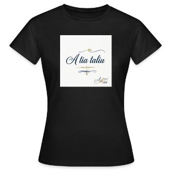 Dialetto siciliano - T-shirt Femme - noir - Devant - AI Model Female 172 dark (172cm)