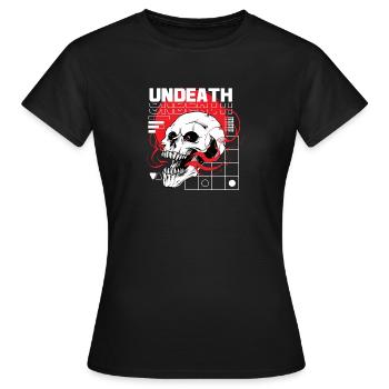 Skull Urban Cyberpunk Design - T-shirt Femme - noir - Devant - AI Model Female 172 dark (172cm)