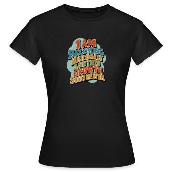 Chaque jour, je deviens une meilleure version moi-même - T-shirt Femme - noir - Devant - AI Model Female 172 dark (172cm)