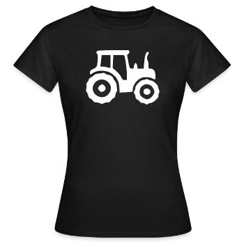 Don de l’agriculture de tracteurs pour les agriculteurs - T-shirt Femme - noir - Devant - AI Model Female 172 dark (172cm)