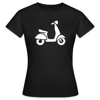 Scooter White Bike Biker Cadeau - T-shirt Femme - noir - Devant - AI Model Female 172 dark (172cm)