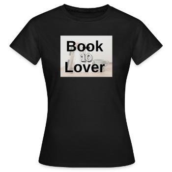 Typographie en Audace pour les Amateurs de Livres - T-shirt Femme - noir - Devant - AI Model Female 172 dark (172cm)