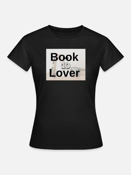 Book Lover Bold Typography - Women's T-Shirt - black