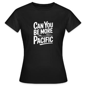Pouvez-vous être plus pacifique - T-shirt Femme - noir - Devant - AI Model Female 172 dark (172cm)