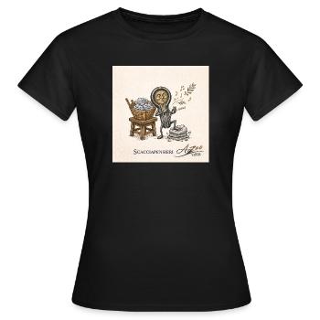 Scacciapensieri Melodie  - Frauen T-Shirt - Schwarz - Vorne - AI Model Female 172 dark (172cm)