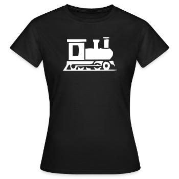 Cadeau de voyage en train pour voyager en train - T-shirt Femme - noir - Devant - AI Model Female 172 dark (172cm)