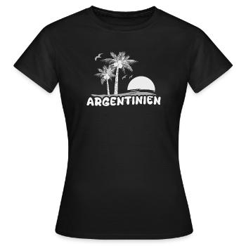 Argentine - T-shirt Femme - noir - Devant - AI Model Female 172 dark (172cm)