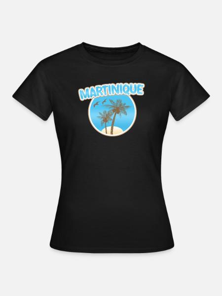 Strand Martinique - Frauen T-Shirt - Schwarz