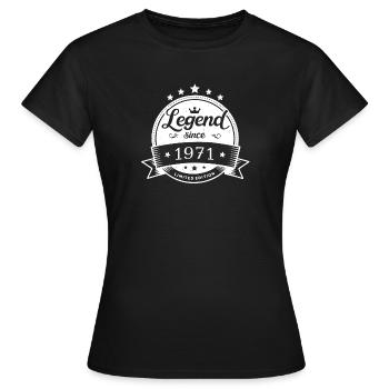 Legend since 1971 - Emblem - Women's T-Shirt - black - Front - AI Model Female 172 dark (172cm)