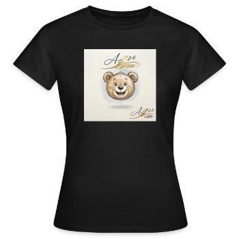 Sourire d’ours - T-shirt Femme - noir - Devant - AI Model Female 172 dark (172cm)