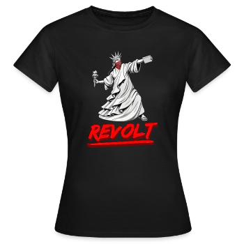 Révolte - T-shirt Femme - noir - Devant - AI Model Female 172 dark (172cm)