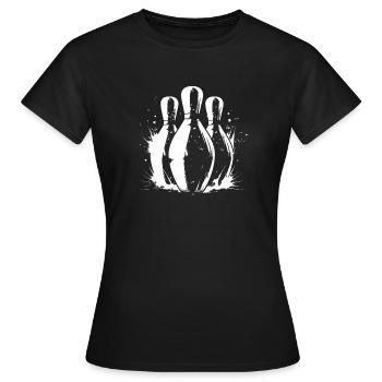 Goupilles cônes - T-shirt Femme - noir - Devant - AI Model Female 172 dark (172cm)