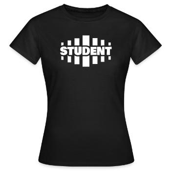 Étudiant - T-shirt Femme - noir - Devant - AI Model Female 172 dark (172cm)