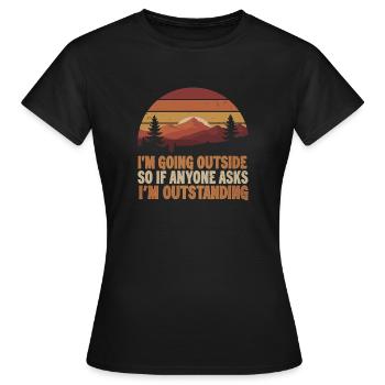 Diction extérieure : Exceptionnel - T-shirt Femme - noir - Devant - AI Model Female 172 dark (172cm)
