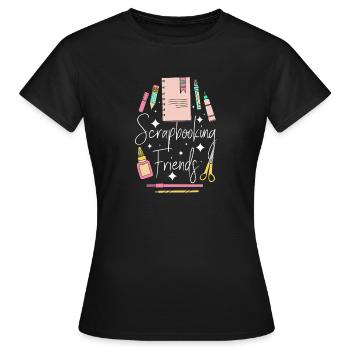 Petites amies en album - T-shirt Femme - noir - Devant - AI Model Female 172 dark (172cm)