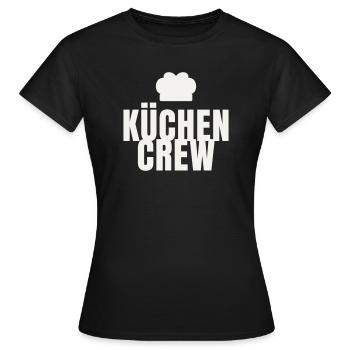 Équipe de cuisine Chef Gastro Restaurant Chapeau de chef - T-shirt Femme - noir - Devant - AI Model Female 172 dark (172cm)