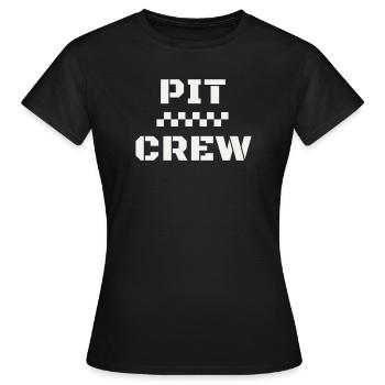 Pit Crew Motorsport Race Pit Stop Racing Team - Women's T-Shirt - black - Front - AI Model Female 172 dark (172cm)
