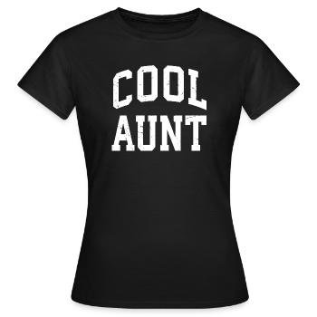 Cool Aunt - Women's T-Shirt - black - Front - AI Model Female 172 dark (172cm)