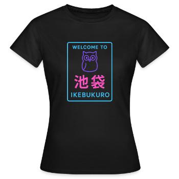 Welcome to Ikebukuro - T-shirt Femme - noir - Devant - AI Model Female 172 dark (172cm)