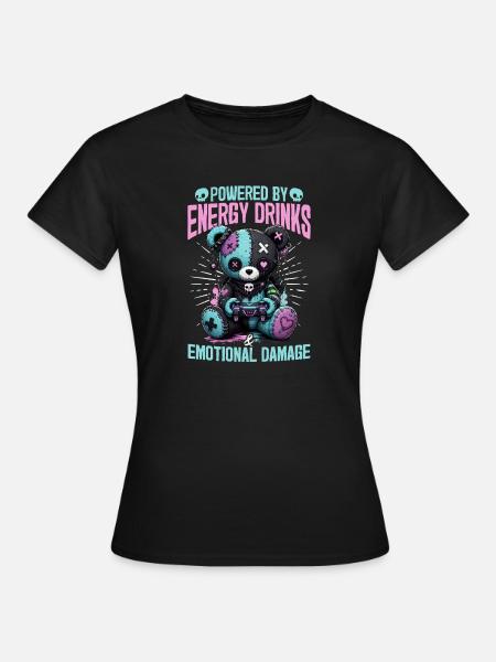 Pastel Goth Soft Goth Gaming Gamer - Frauen T-Shirt - Schwarz