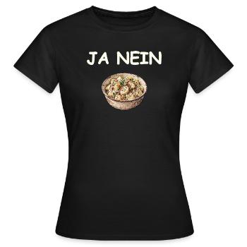 Ja Nein Kartoffelsalat - T-shirt Femme - noir - Devant - AI Model Female 172 dark (172cm)