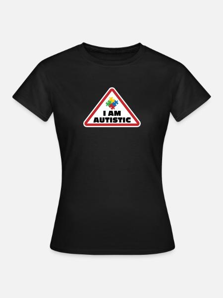 Je suis autiste : conception d’icônes de puzzle - T-shirt Femme - noir