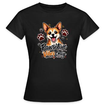 Uniquement des vibes pavoisants - T-shirt Femme - noir - Devant - AI Model Female 172 dark (172cm)