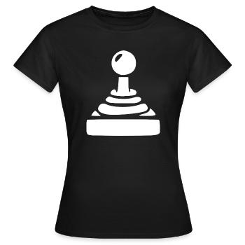 Joystick Gamer Gaming Rétro - T-shirt Femme - noir - Devant - AI Model Female 172 dark (172cm)