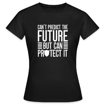Un costume d’agent d’assurance peut protéger Medicare - T-shirt Femme - noir - Devant - AI Model Female 172 dark (172cm)