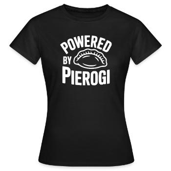 Propulsé par Pierogi - T-shirt Femme - noir - Devant - AI Model Female 172 dark (172cm)