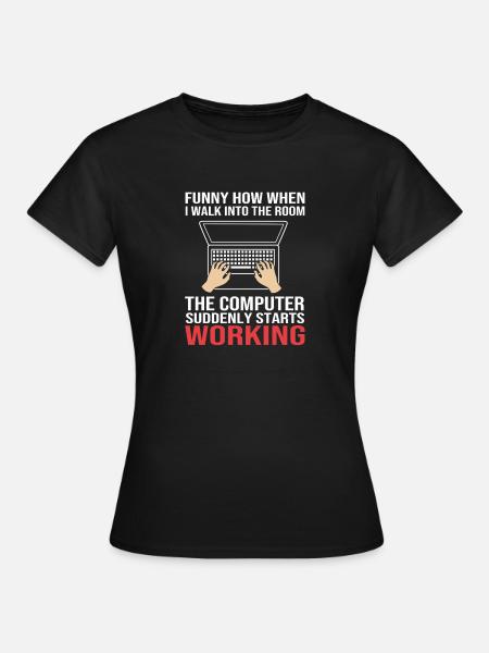 Tech Support - Women's T-Shirt - black