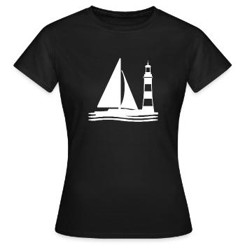 Voile - T-shirt Femme - noir - Devant - AI Model Female 172 dark (172cm)
