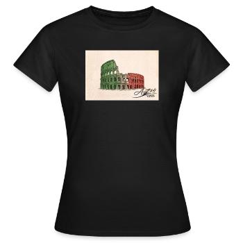 Azzo - T-shirt Femme - noir - Devant - AI Model Female 172 dark (172cm)