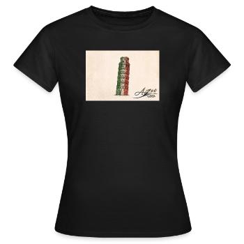 Azzo - Frauen T-Shirt - Schwarz - Vorne - AI Model Female 172 dark (172cm)