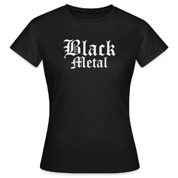 Logo Black Metal - T-shirt Femme - noir - Devant - AI Model Female 172 dark (172cm)