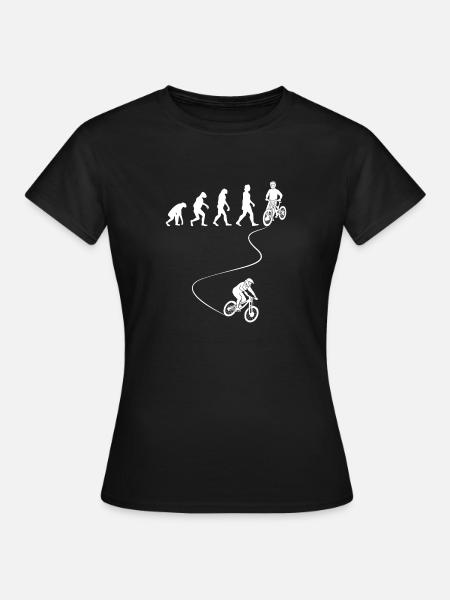 Fahrrad Evolution - Frauen T-Shirt - Schwarz